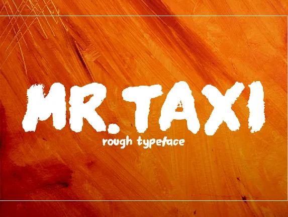 MR.TAXI font