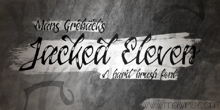 Jacked Eleven font