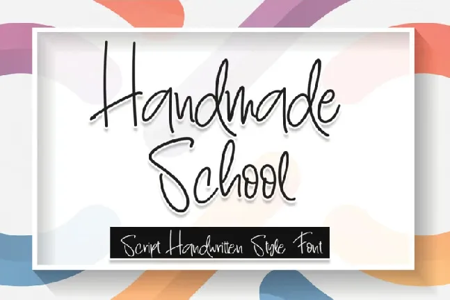 Handmade School font