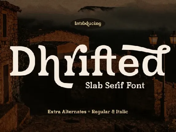 Dhrifted font