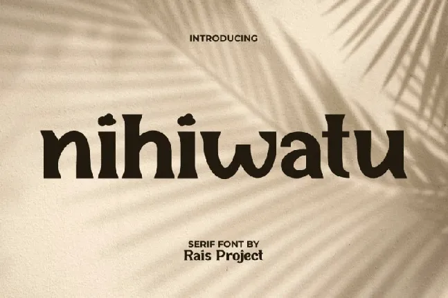 Nihiwatu font