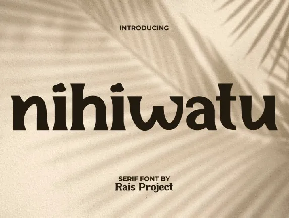 Nihiwatu font