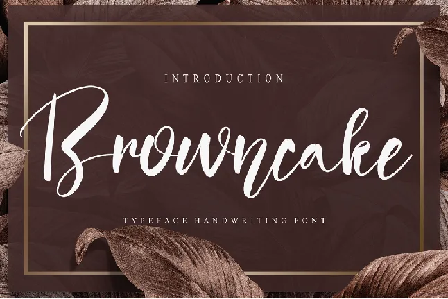 Browncake font