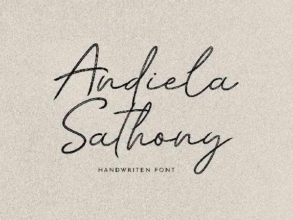 Andiela Sathony font