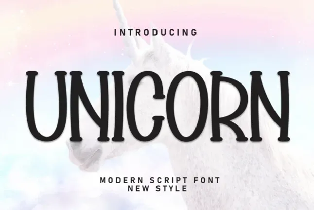 Unicorn Display font