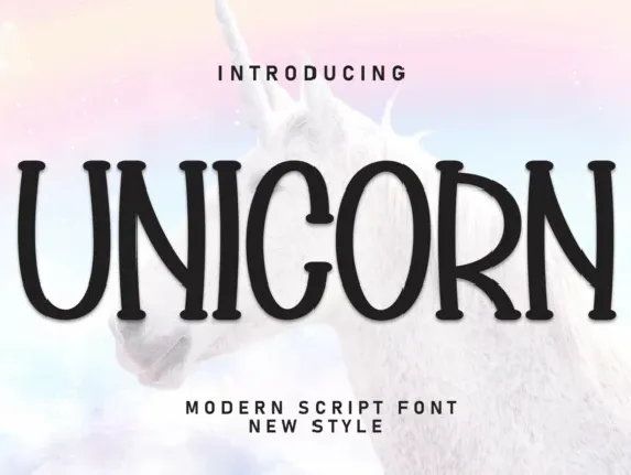 Unicorn Display font