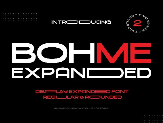 Bohme Expanded font