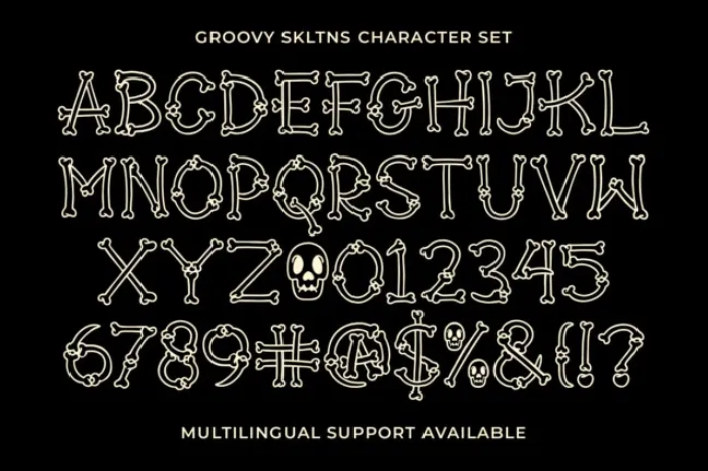 Groovy Skltns font