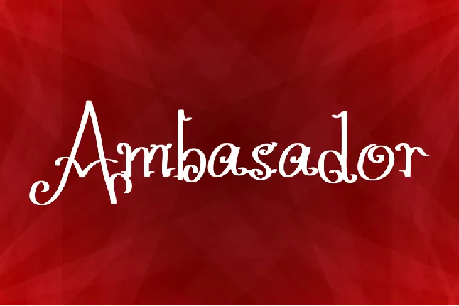 Ambasador font