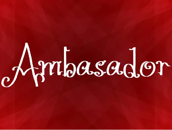 Ambasador font