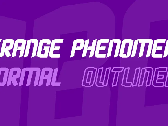 Strange Phenomena font