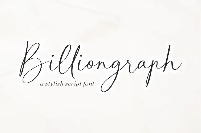 Billiongraph font