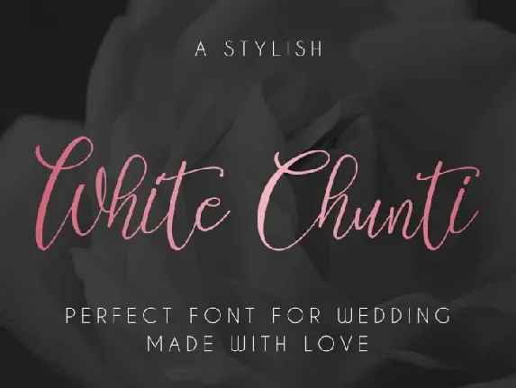 WhiteChunti Script font