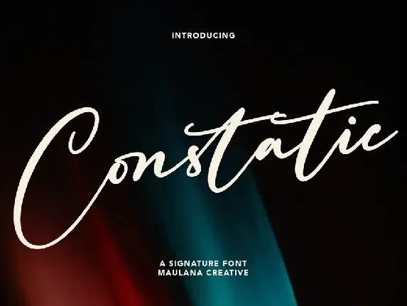 Constatic font