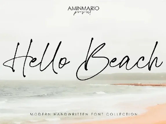 Hello Beach font