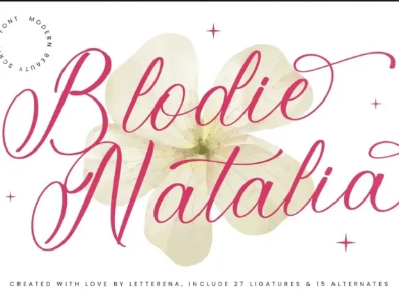 Blodie Natalia font