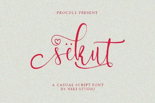 Sekut Script font