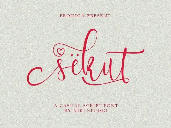 Sekut Script font