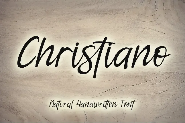 Christiano - Personal Use font