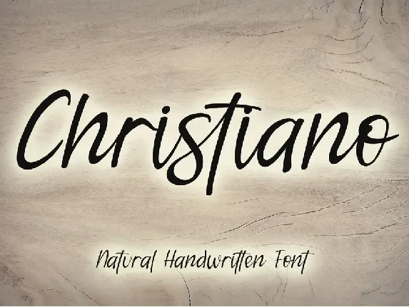 Christiano - Personal Use font