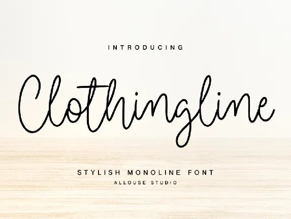 Clothingline font