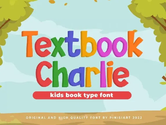 Textbook-Charlie font