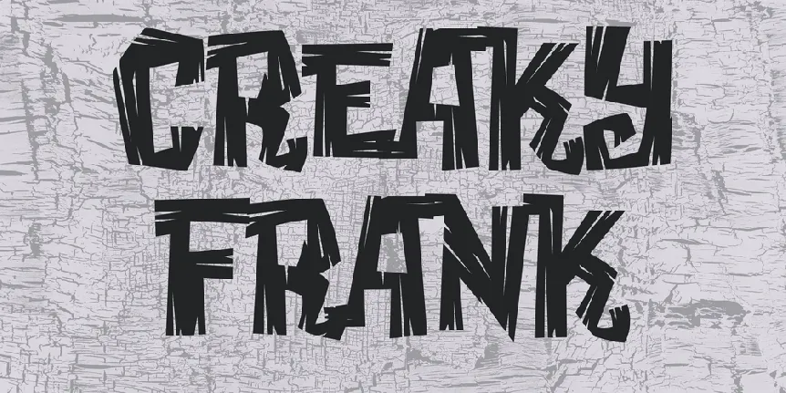 Creaky Frank font