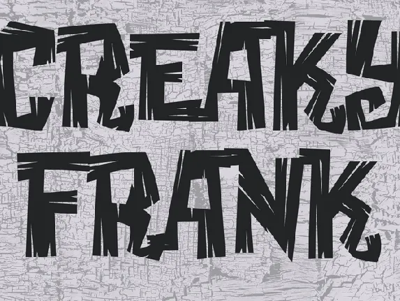 Creaky Frank font