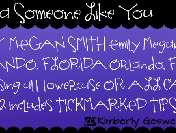 Janda Someone Like You font