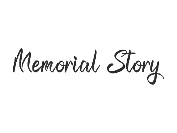 Memorial Story font