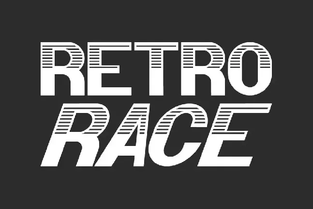 Retro Race font