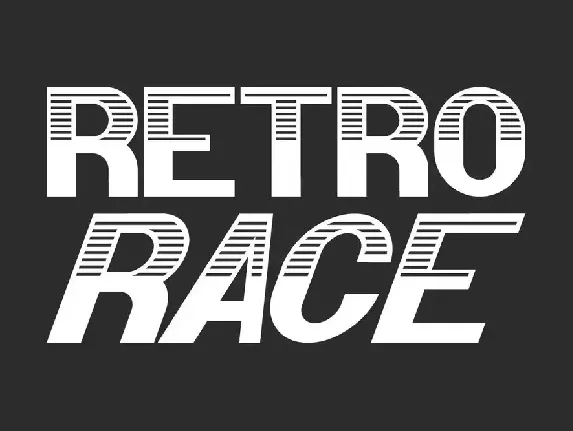 Retro Race font