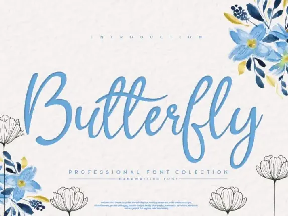 Butterfly Script font