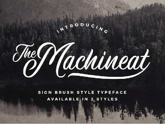 Machineat Script font