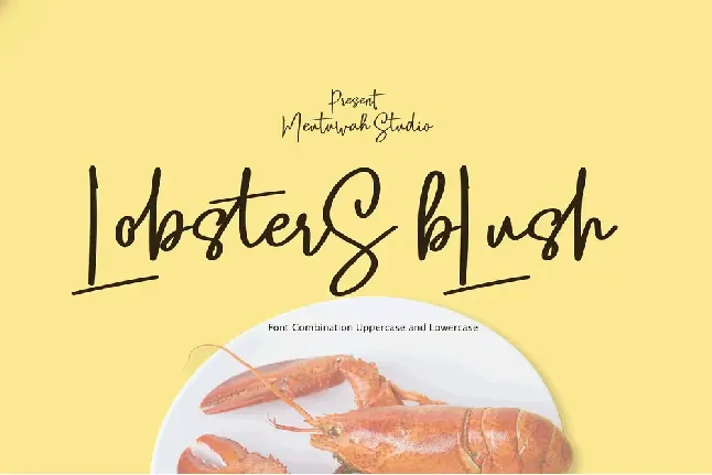 Lobsters Blush Script font