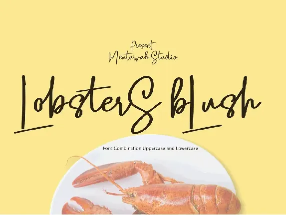 Lobsters Blush Script font