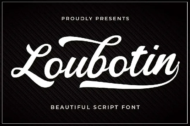 Loubotin font