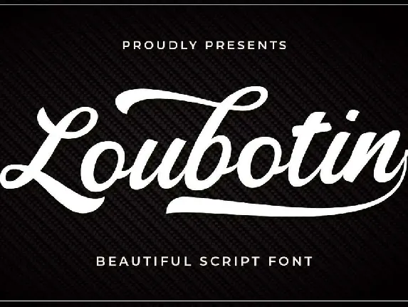 Loubotin font