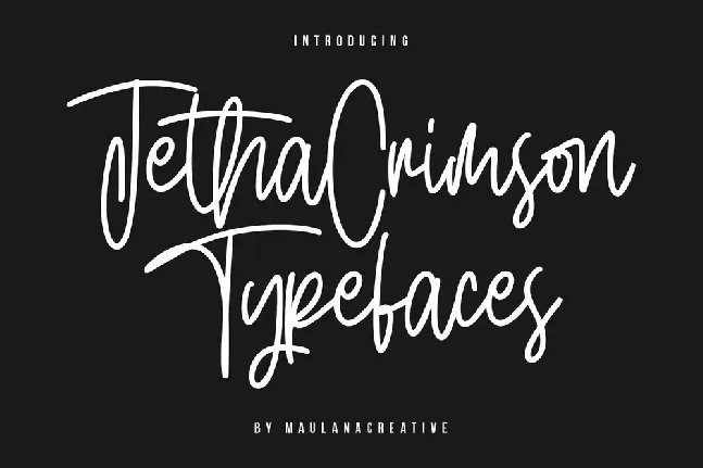 Jetha Crimson font