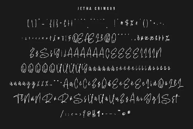 Jetha Crimson font