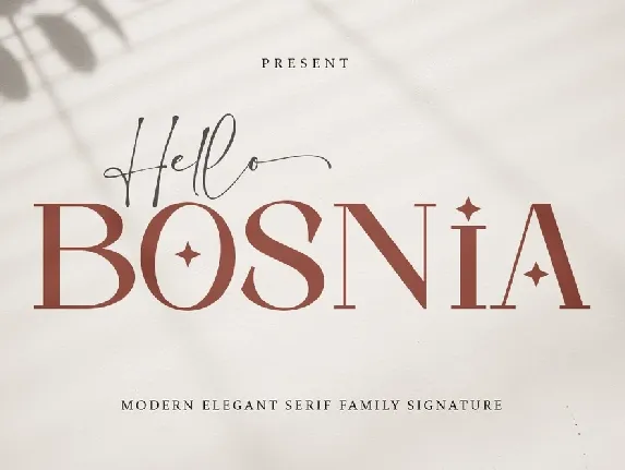 Hello Bosnia font