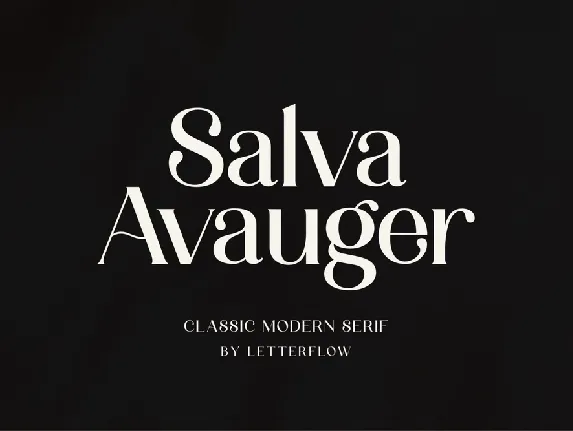 Salva Avauger font