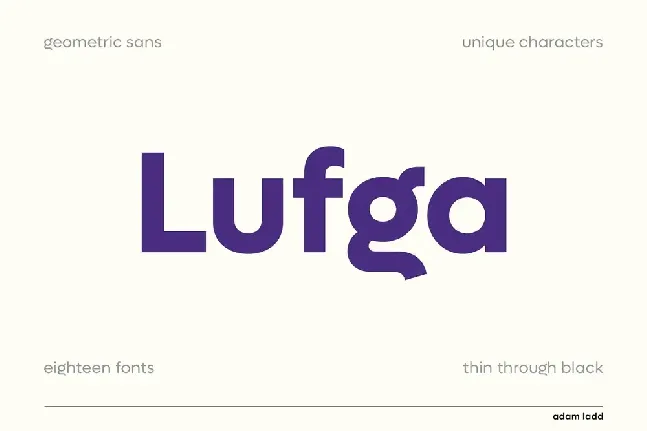 Lufga Family font