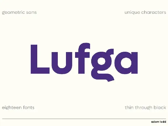 Lufga Family font