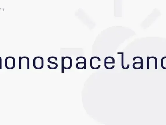 Monospaceland Sans Serif font