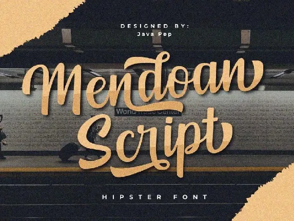 Mendoan Script Demo font