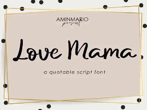 Love Mama font