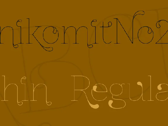 ZnikomitNo24 font