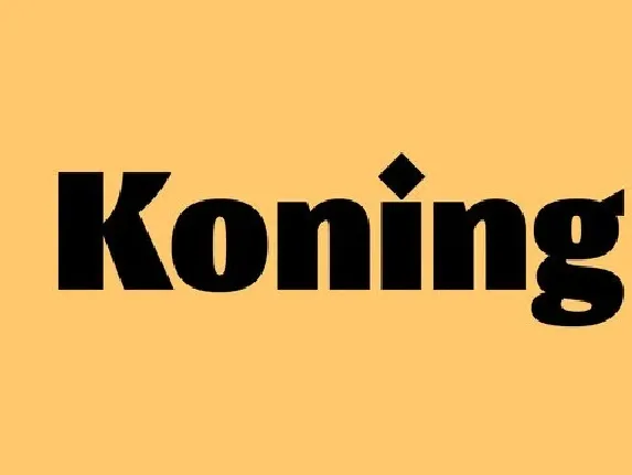 Koning Family font