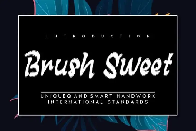 Brush Sweet Brush font